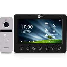 7" Комплект відеодомофона NeoKIT HD WF B/Silver