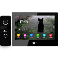 8" IP Комплект відеодомофона NeoLight ALPHA Hybrid IP KIT B/Black