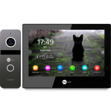 8" IP Комплект відеодомофона NeoLight ALPHA Hybrid IP KIT B/Graphite