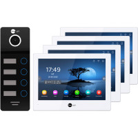 8" Комплект відеодомофона NeoLight ALPHA Hybrid HD 4 Family