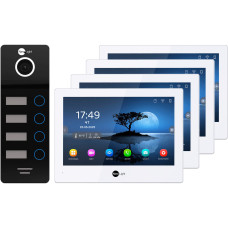 8" Комплект відеодомофона NeoLight ALPHA Hybrid HD 4 Family