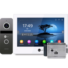 8" Комплект відеодомофона NeoLight ALPHA Hybrid HD Kit Graphite + Lock