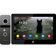 10" IP Комплект відеодомофона NeoLight MEZZO Hybrid IP KIT B/Graphite