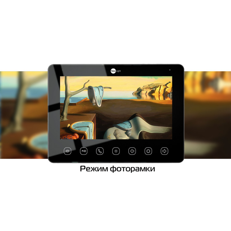 7" Відеодомофон NeoLight KAPPA+ HD WF Black 7" Відеодомофон NeoLight KAPPA+ HD WF Black