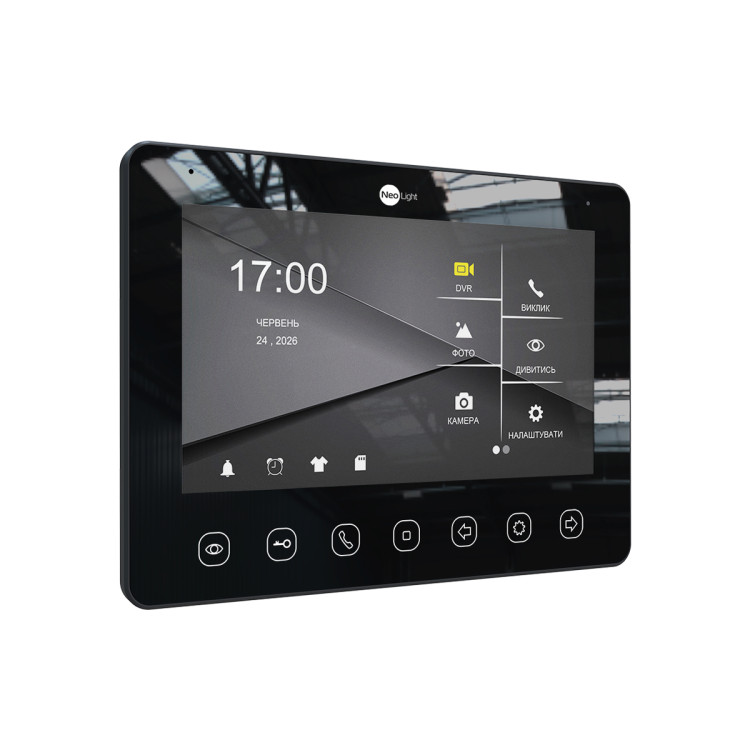 7" Відеодомофон NeoLight KAPPA+ HD Black 7" Відеодомофон NeoLight KAPPA+ HD Black
