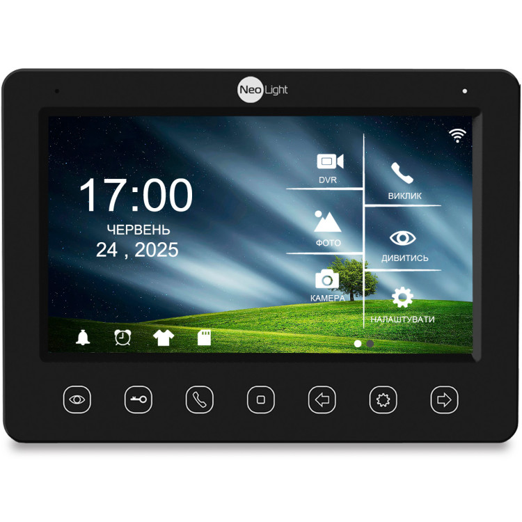 7" Комплект відеодомофона NeoKIT HD WF B/Silver